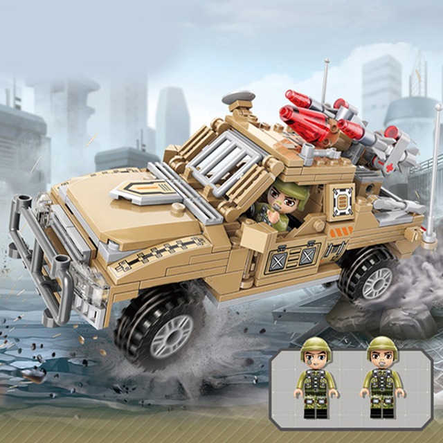 레고 호환 22012 로켓포 군인 짚차 미사일 트럭 전쟁 밀리터리 계몽 조립 블럭 장난감