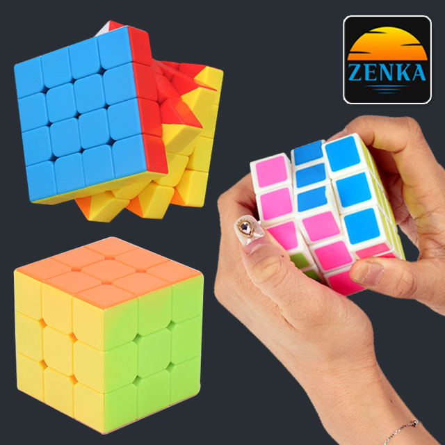 젠카 33 큐브 스피드 333 222 44 55 어린이 사각 3x3 2x2 파스텔 퍼즐