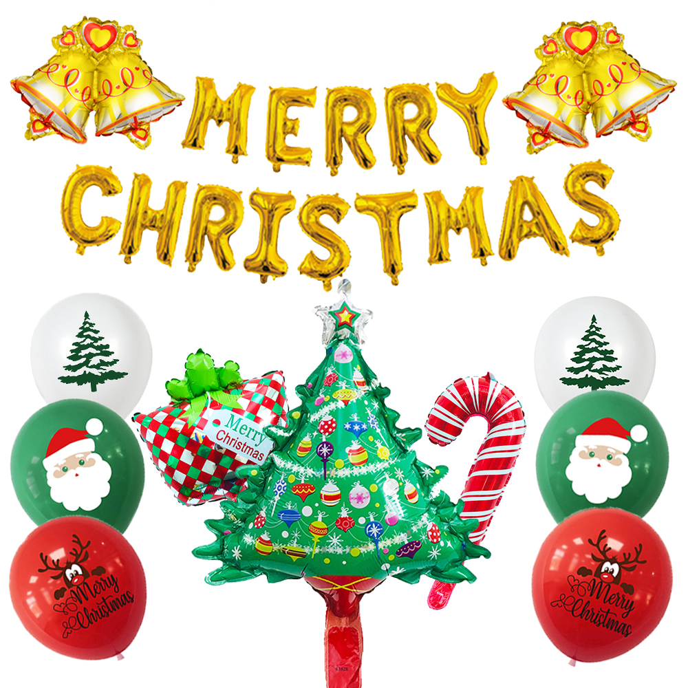 크리스마스풍선 메리 크리스마스 풍선 세트 산타 가랜드 홈파티 꾸미기 루돌프 헬륨