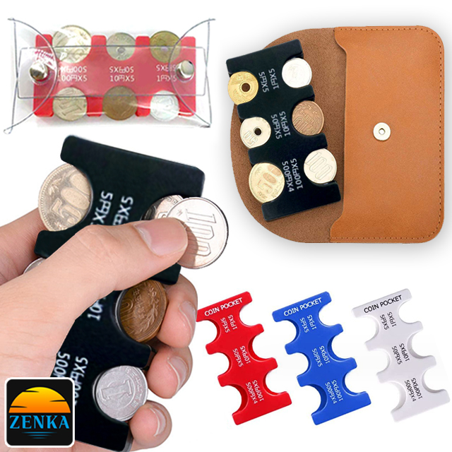 젠카 일본 지갑 엔화 동전 여행 필수품 홀더 파우치 코인 카드 보관 케이스 키퍼 휴대용